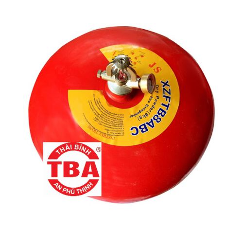 Quả cầu chữa cháy tự động 8kg bột ABC XZFTBL-8, có tem kiểm định đầy đủ